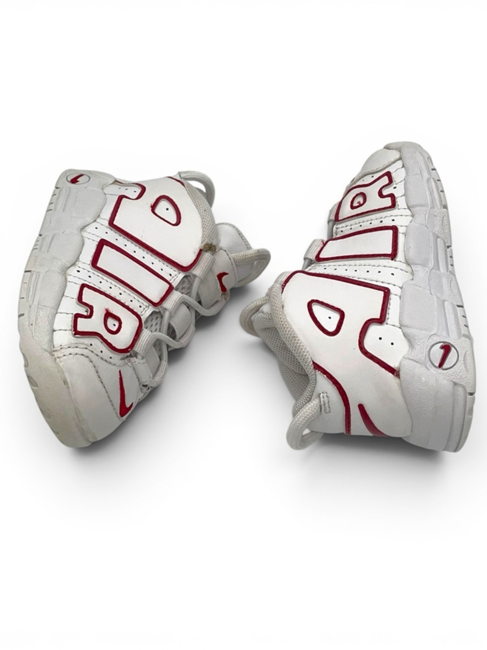 Nike Air More Uptempo TD White Red Baby Toddler 6C Sneakers - Picture 9 of 12